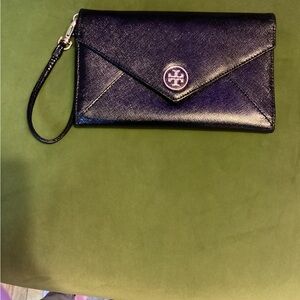 Tory Burch Black Wristlet Clutch